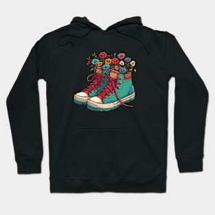 Flowers Shoes Hoodie